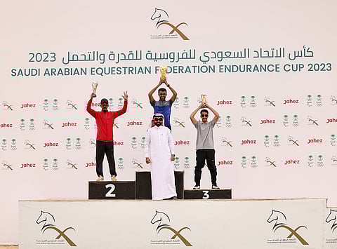الفائزون بكأس الاتحاد السعودي للفروسية