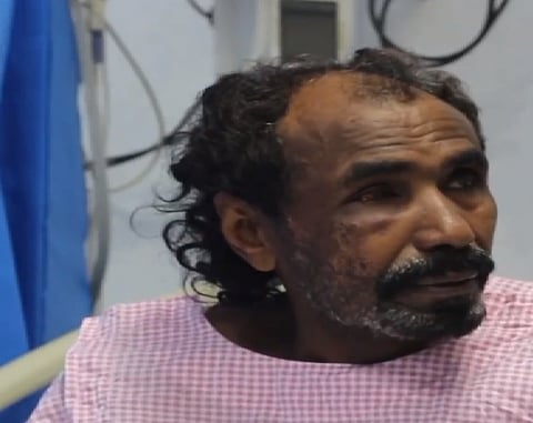 الأب الناجي من حادث سيل جازان