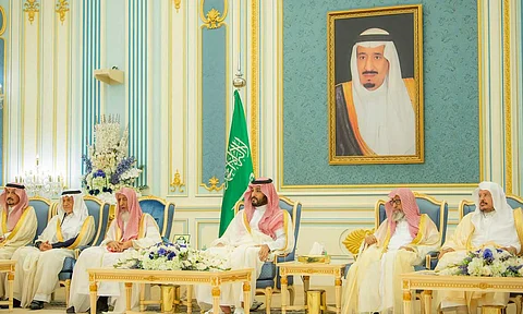 سمو ولي العهد يستقبل المهنئين بشهر رمضان المبارك