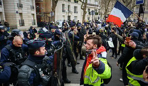 مظاهرات فرنسا -أرشيفية