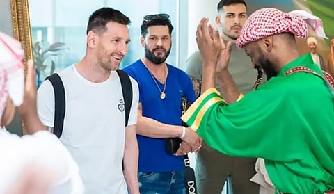 زيارة ميسي الأولى للمملكة