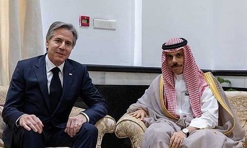 وزير الخارجية ونظيره الأمريكي