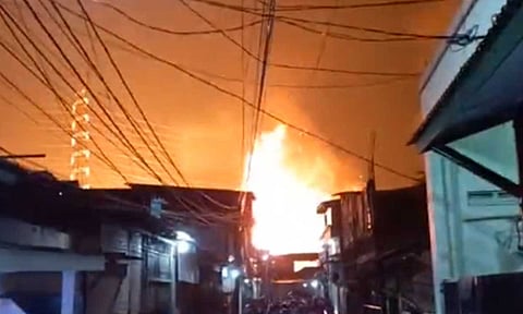 حريق جاكرتا - إندونيسيا