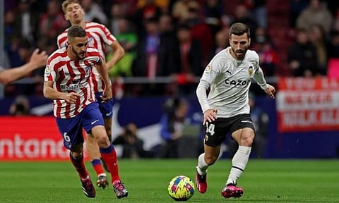 مباراة أتليتكو مدريد وفالنسيا