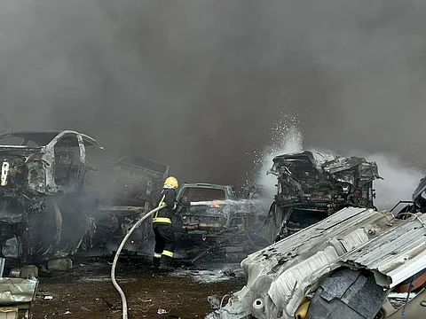 إخماد حريقًا في تشليح الحائر
