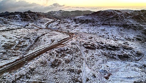 تساقط حبات البرد