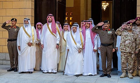 استقبل أمير الرياض المهنئين بعيد الفطر