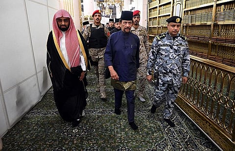 زيارة سلطان بروناي دار السلام إلى المسجد النبوي