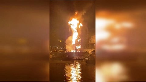 بالفيديو.. حريق بأحد معالم «ديزني لاند» في ولاية كاليفورنيا