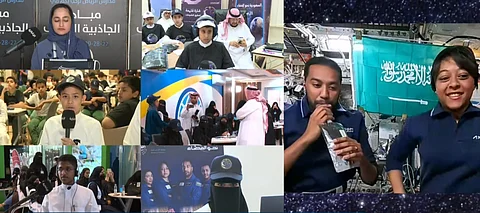 علي القرني وريانة برناوي من محطة الفضاء الدولية