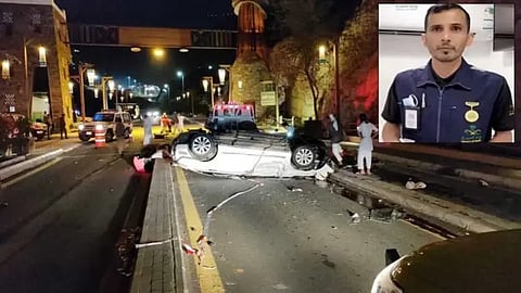 ممارس صحي ينقذ مصابًا بحادث مروري