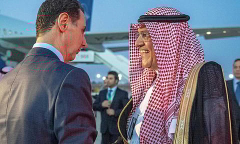 بالصور.. الرئيس السوري يغادر جدة بعد مشاركته في القمة العربية