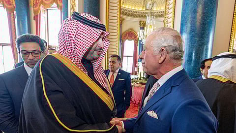 الأمير تركي بن محمد بن فهد والملك تشارلز الثالث