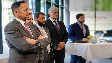 التقى وزير الصناعة عددًا من مسؤولي الشركات السويسرية