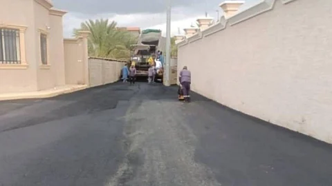 سفلتة شوارع نجران