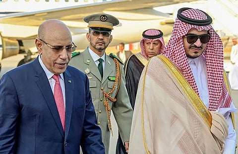 الرئيس الموريتاني يصل جدة