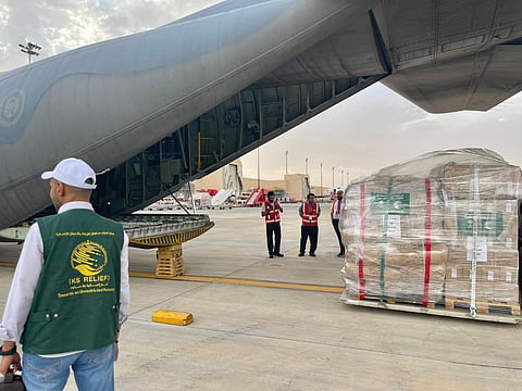 الطائرة الإغاثية الثانية ضمن الجسر الجوي السعودي لمساعدة الشعب السوداني