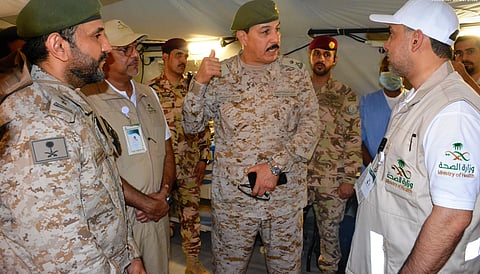 وزير الصحةيزور مستشفى القوات المسلحة الميداني في عرفة