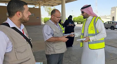 استقبال الحجاج القادمين عبر منفذ حالة عمار
