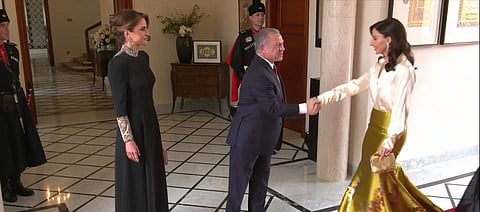 ملك الاردن وزوجته