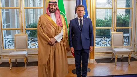 ولي العهد وماكرون في باريس
