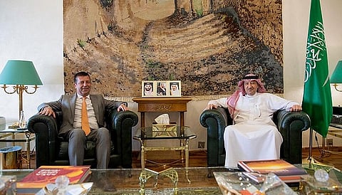 الخريجي يستقبل سفير جورجيا لدى المملكة
