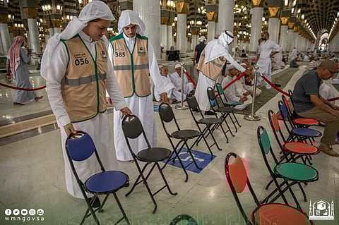 أعمال التطوع بالمسجد النبوي