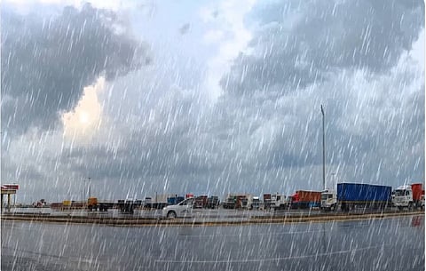 أمطار رعدية