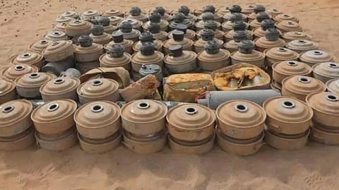 «مسام» ينتزع 968 لغمًا في اليمن خلال أسبوع