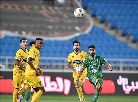 مباراة سابقة للأهلي والتعاون