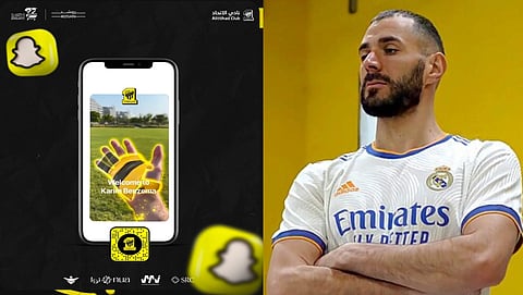 الاتحاد يطلق عدسة سناب شات تحاكي رباط يد بنزيما