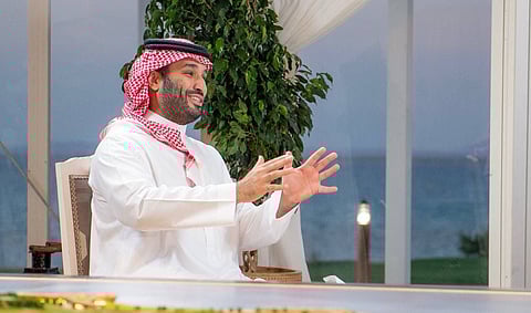 جانب من حوار سمو ولي العهد مع قناة فوكس نيوز