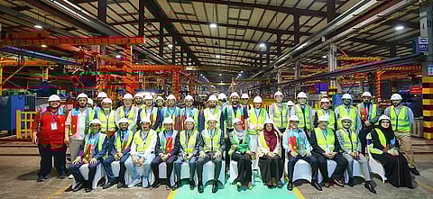 جانب من زياة الوفد السعودي