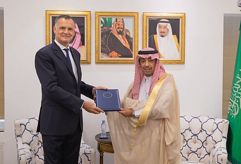 وكيل وزارة الخارجية يتسلم أوراق اعتماد سفير الاتحاد الأوروبي