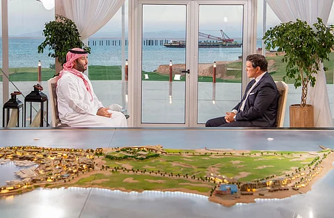 جانب من حوار سمو ولي العهد لقناة فوكس نيوز