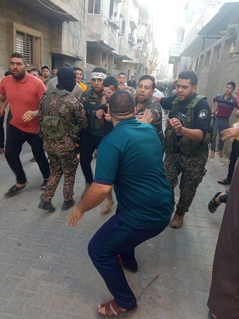 مقاتلون فلسطينيون