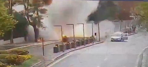 لحظة تفجير مقر مديرية أمن أنقرة