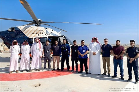 تدشين مهبط الإسعاف الطائر في برج مستشفى الإيمان