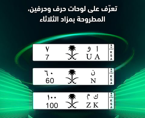 مزاد أبشر للوحات المرور