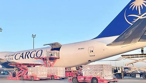 الطائرة الإغاثية السعودية الـ 17