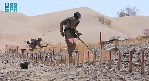 «مسام» ينزع 513 لغماً في مختلف مناطق اليمن خلال أسبوع