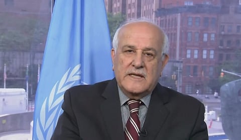 مندوب فلسطين لدى الأمم المتحدة رياض منصور