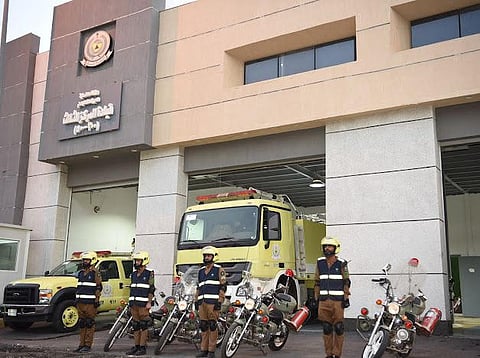 جانب من استعدادات الدفاع المدني