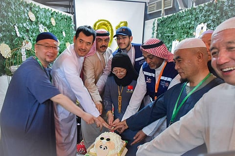 ارتدوا الشماغ والثوب.. الثقافة السعودية تزين عيد الحجاج الصينيين