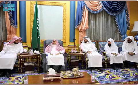 مفتي عام المملكة يستقبل الرئيس التنفيذي لهيئة العناية بشؤون الحرمين