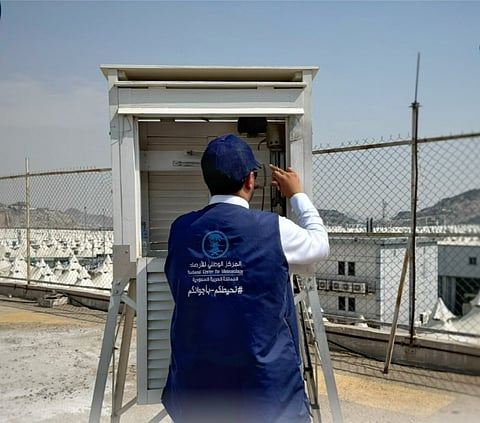 المنطقة المركزية للحرم تسجل أعلى درجة حرارة بالمشاعر اليوم