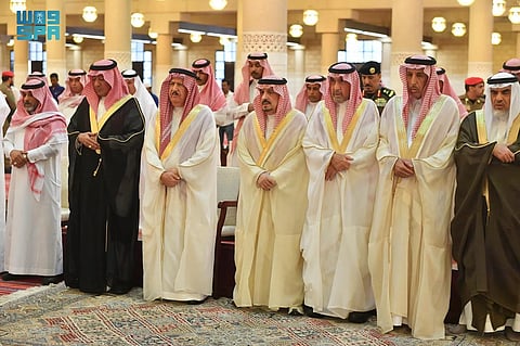 صلاة الميت على الأميرة هدى بنت عبدالله الفيصل آل فرحان آل سعود