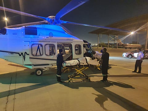 نقل مواطنة بالإخلاء الطبي من الكويت لتلقي العلاج في المملكة