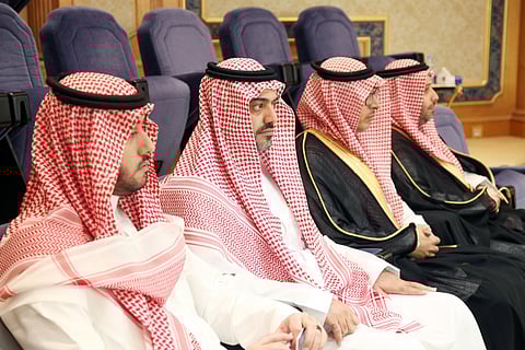 وفد وزارة الاقتصاد أثناء حضور جلسة مجلس الشورى