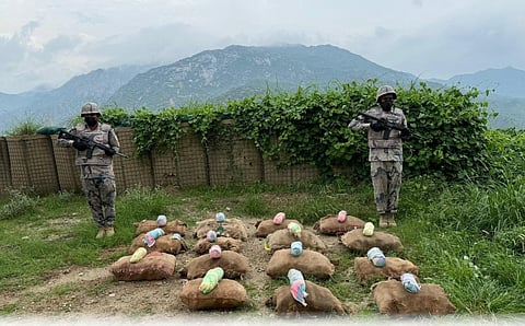 حرس الحدود بجازان يحبط تهريب 298 كيلوجرامًا من نبات القات